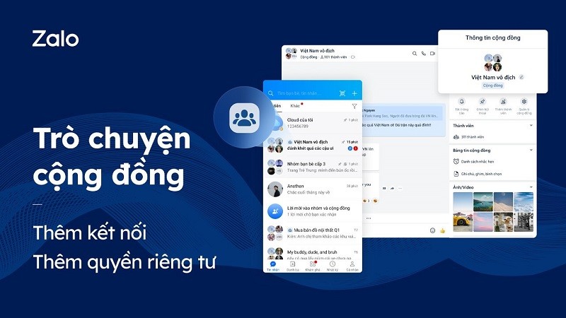 Hướng dẫn sử dụng tính năng trò chuyện cộng đồng trên Zalo