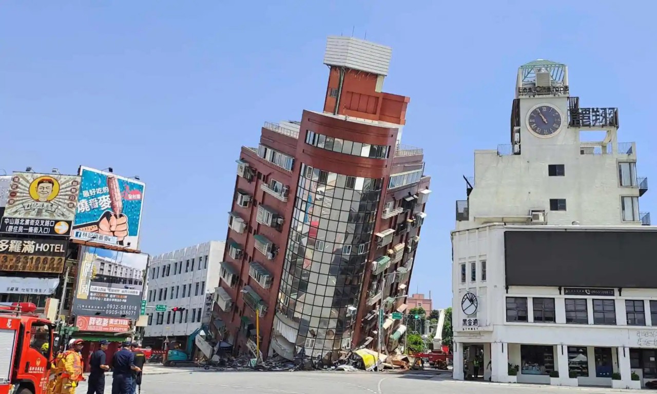 Cận cảnh hiện trường vụ động đất ở Đài Loan (Trung Quốc)