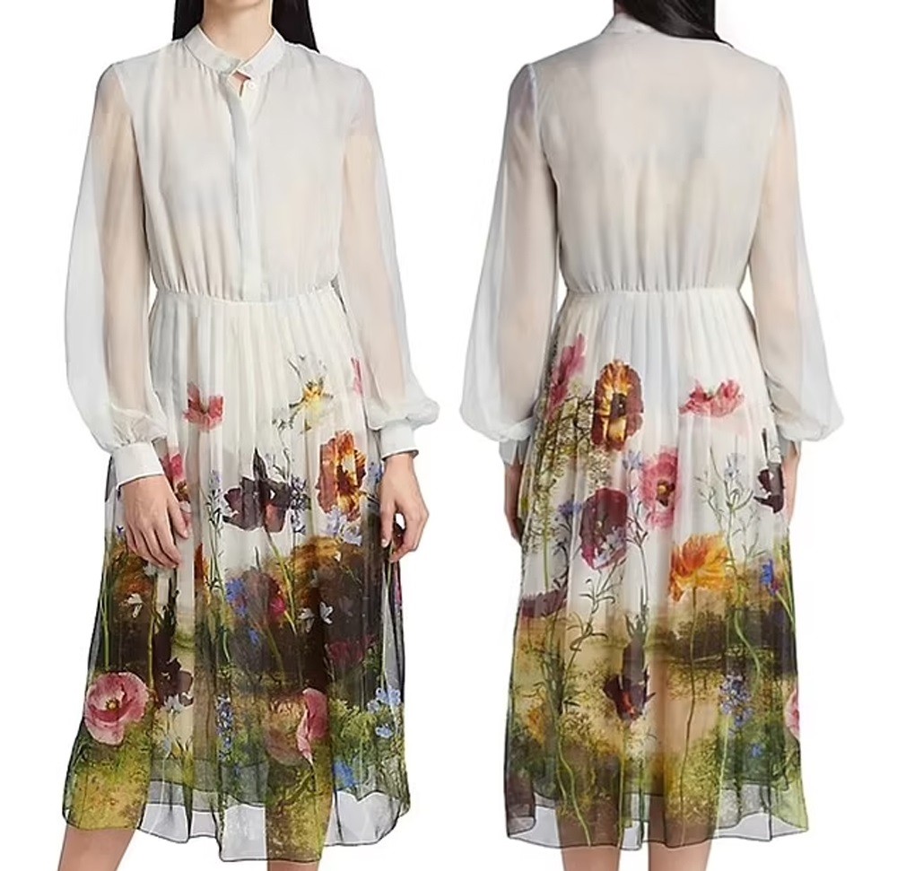 Chiếc váy Nữ công tước xứ Sussex mặc được bày bán trên trang web của Oscar De La Renta.