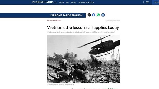 Italian news website honours Dien Bien Phu Victory