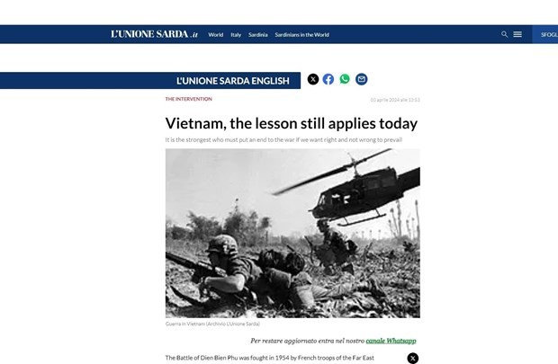 Italian journal honours Dien Bien Phu Victory