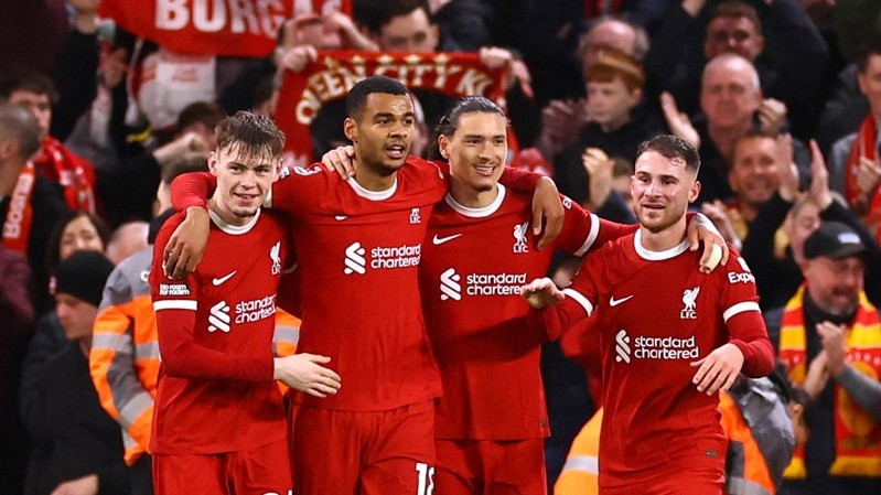 Thắng Sheffield Utd, Liverpool trở lại dẫn đầu Ngoại hạng Anh 2023/24