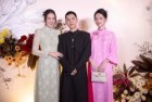 MC Mai Ngọc, Hoa hậu Hương Giang ủng hộ bạn thân khai trương cửa hàng áo dài