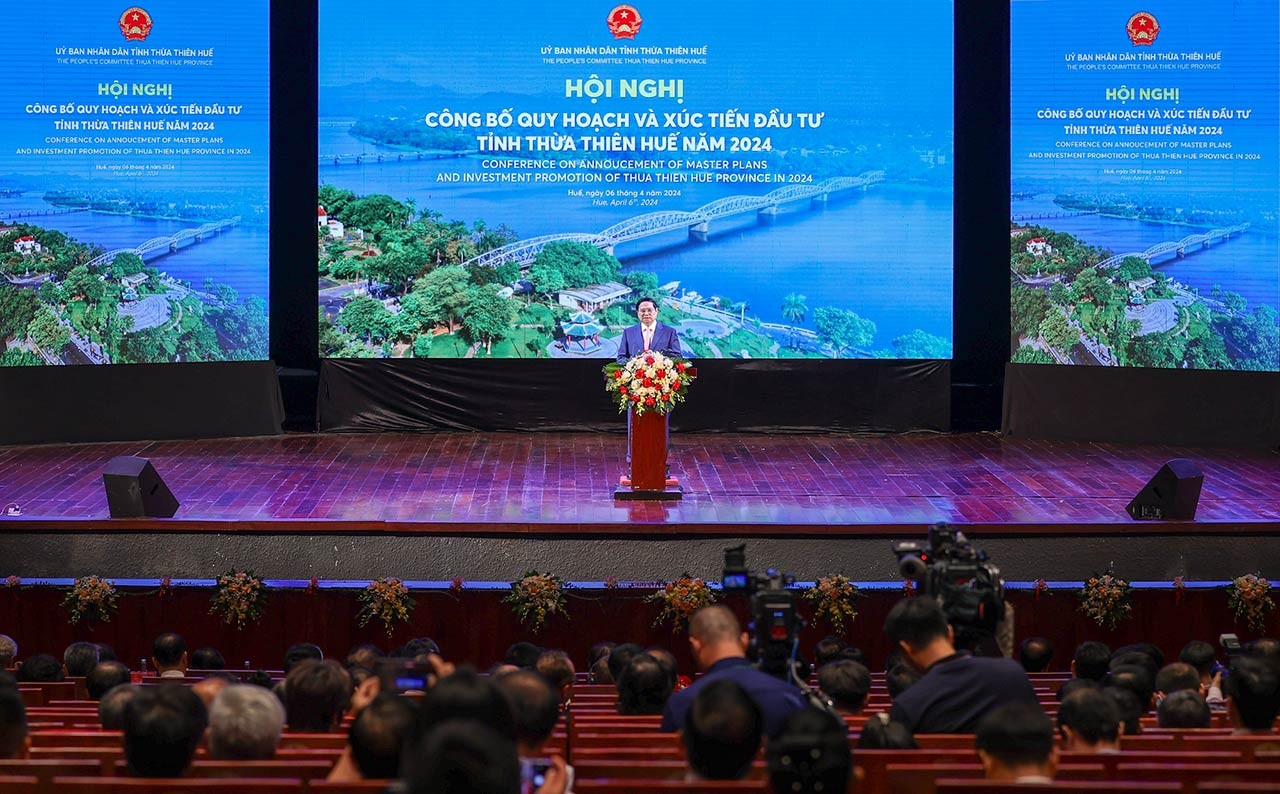 Thủ tướng dự Hội nghị công bố Quy hoạch tỉnh Thừa Thiên Huế thời kỳ 2021-2030, tầm nhìn đến năm 2050