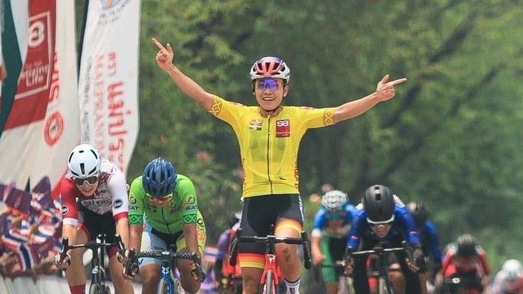 Tay đua xe đạp Nguyễn Thị Thật thi đấu xuất sắc tại giải quốc tế