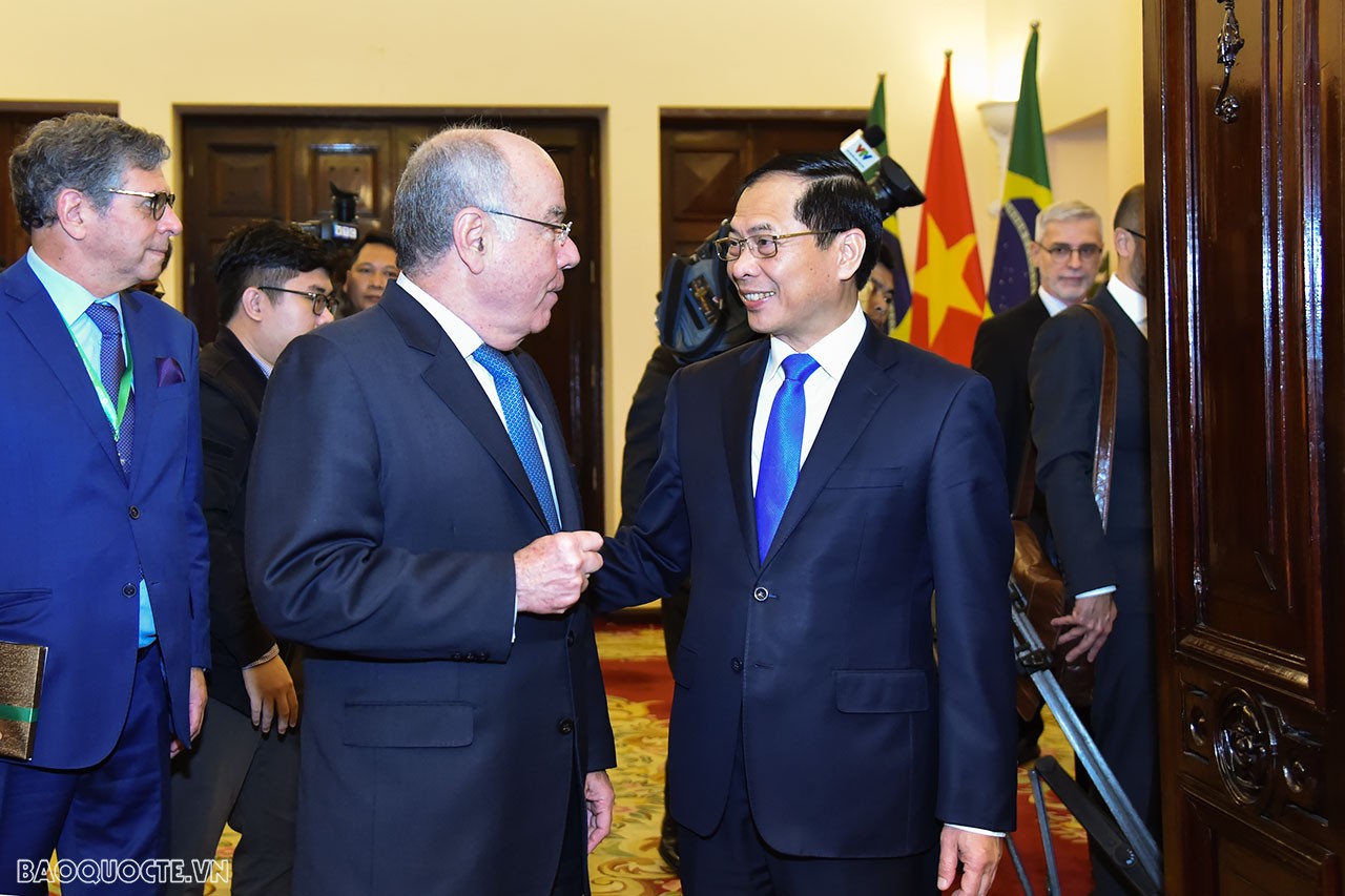 Việt Nam và Brazil chính thức thiết lập quan hệ ngoại giao từ ngày 8/5/1989 và nâng cấp quan hệ lên Đối tác toàn diện vào tháng 5/2007.