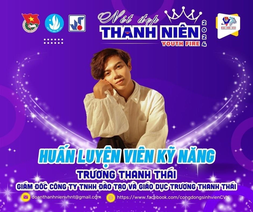 MC Trương Thanh Thái làm huấn luyện viên cuộc thi 'Nét đẹp Thanh niên 2024'