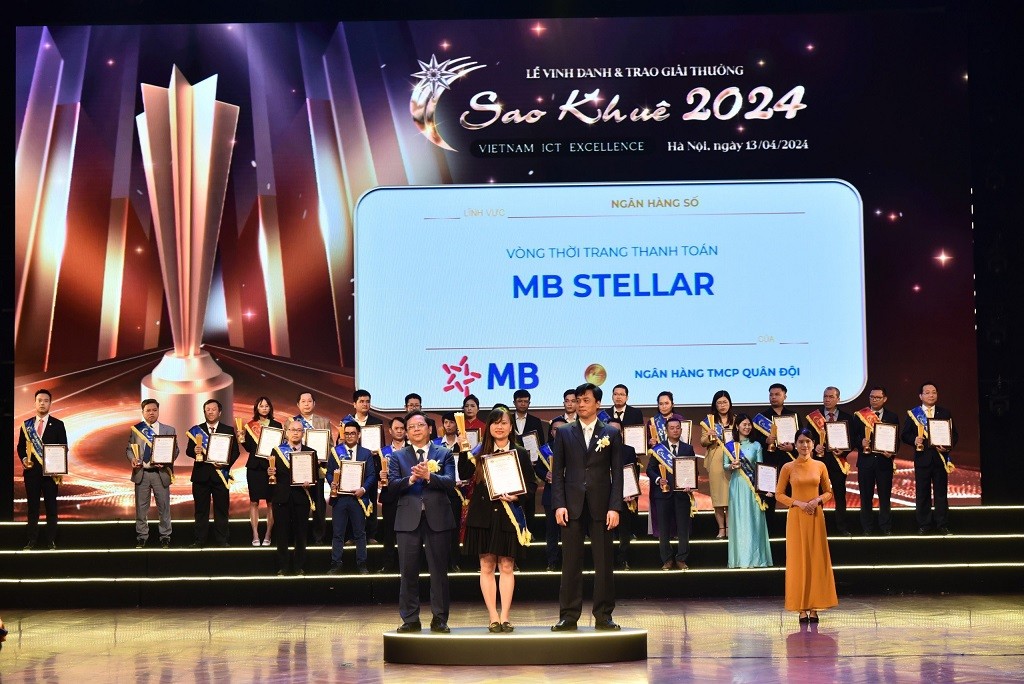 MB được vinh danh tại giải thưởng Sao Khuê 2024.