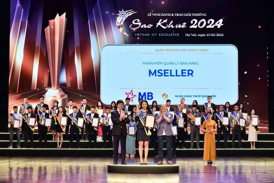 MB được vinh danh tại giải thưởng Sao Khuê 2024.