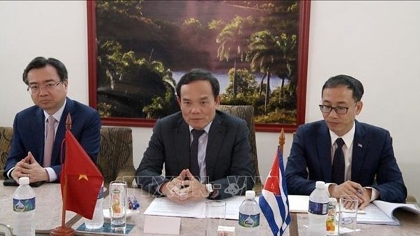 Vietnam, Cuba Deputy PMs hold talks, promoting cooperation for mutual development