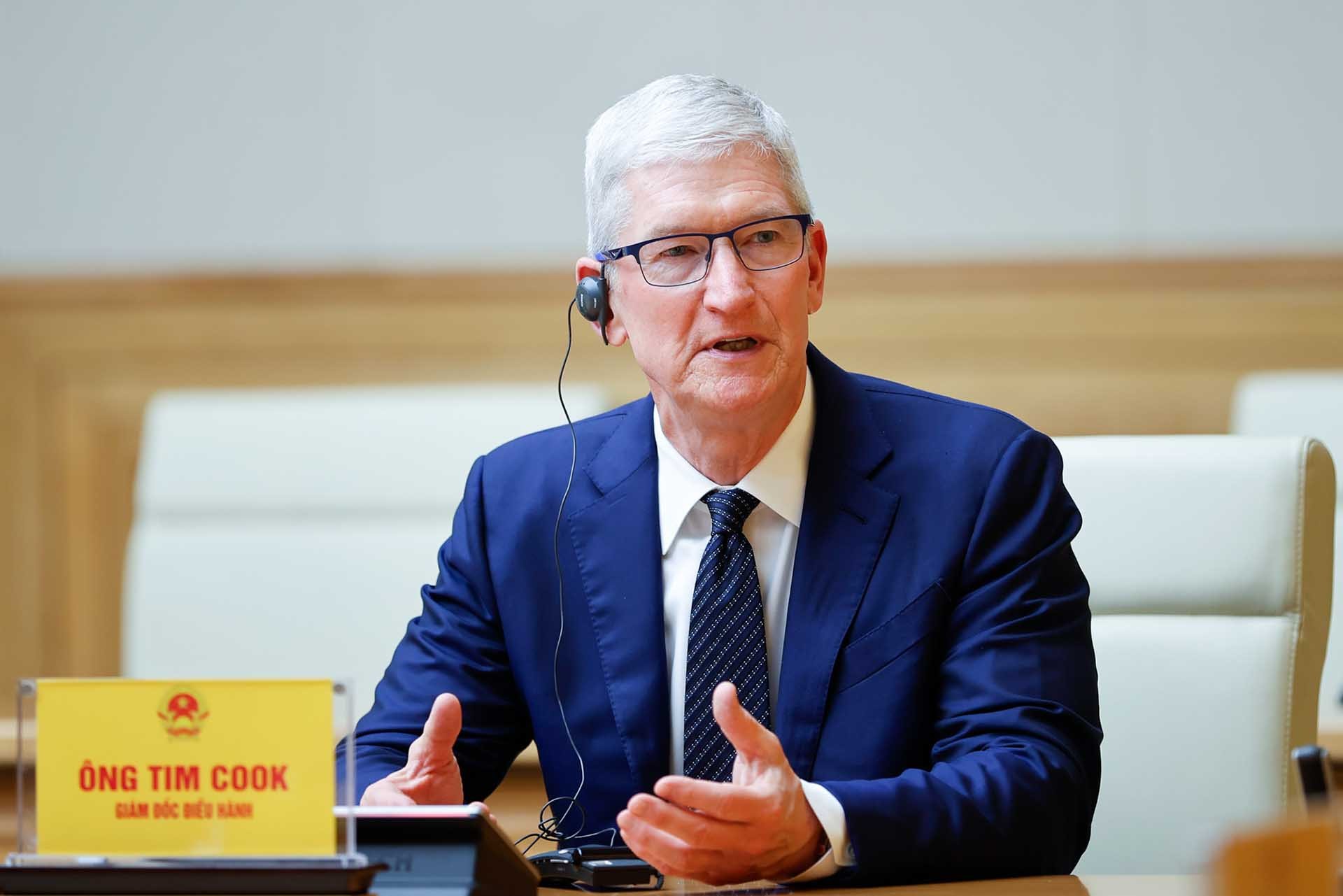 CEO Apple Tim Cook mong muốn đẩy mạnh hơn nữa các hoạt động đầu tư tại Việt Nam