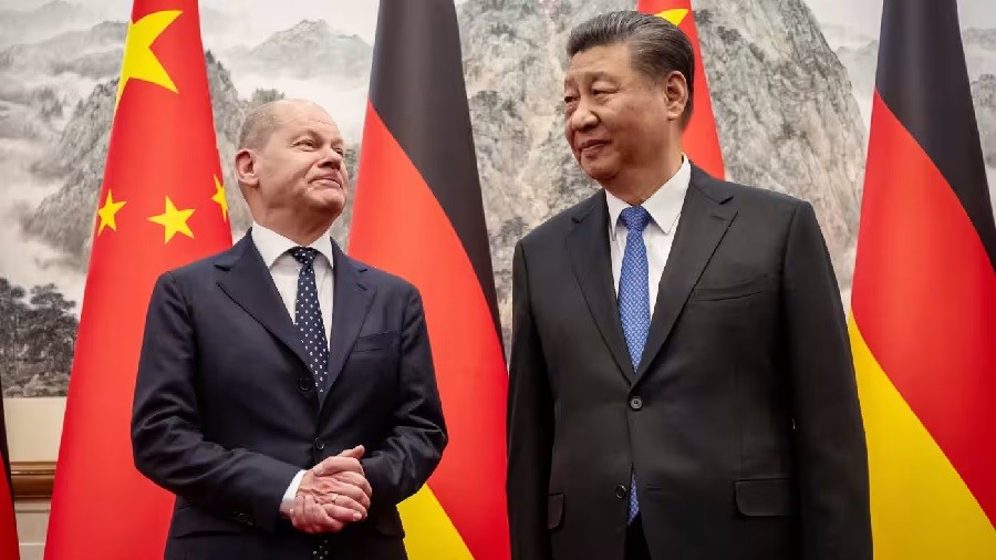 Chủ tịch Trung Quốc hội đàm với Thủ tướng Đức