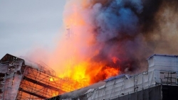 Cháy lớn tại sàn giao dịch chứng khoán Đan Mạch