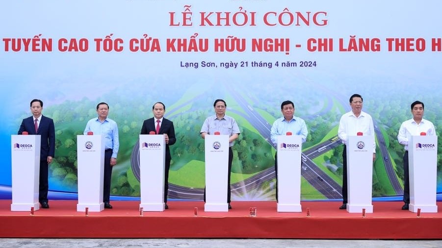 Thủ tướng Phạm Minh Chính phát lệnh khởi công Dự án Cao tốc Chi Lăng-cửa khẩu Hữu Nghị