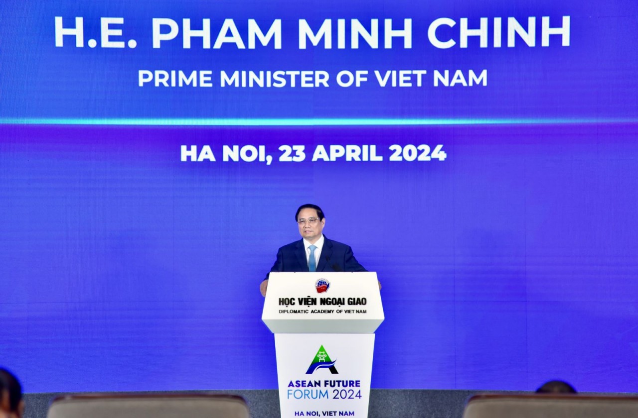 Thủ tướng Phạm Minh Chính phát biểu khai mạc Diễn đàn. (Ảnh: Tuấn Anh)
