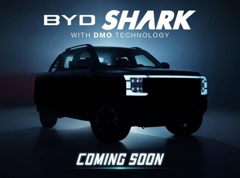Bán tải BYD Shark 2024 sẽ được trình làng tại triển lãm ô tô Bắc Kinh 2024.