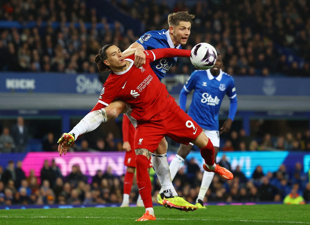 Ngoại hạng Anh: Hình ảnh trận đấu Liverpool thua không bàn thắng trước Everton