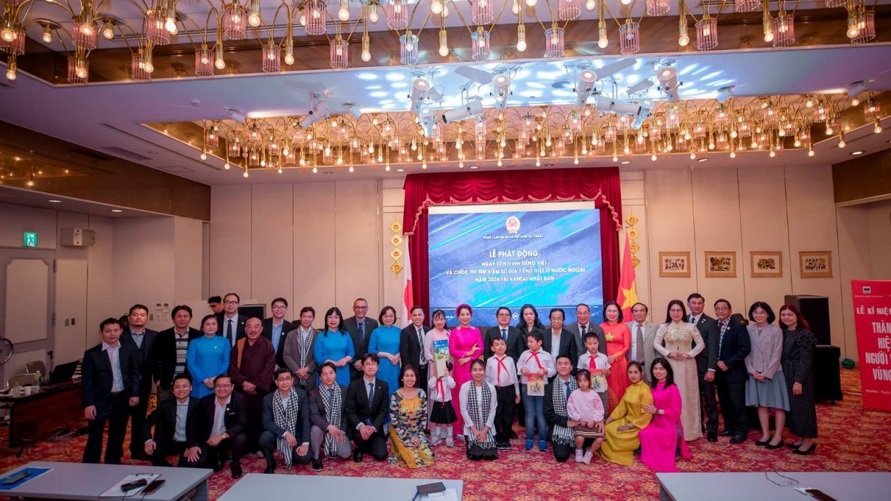 Lễ phát động Ngày tôn vinh tiếng Việt và Cuộc thi tìm kiếm Sứ giả tiếng Việt ở nước ngoài tại Osaka, Nhật Bản