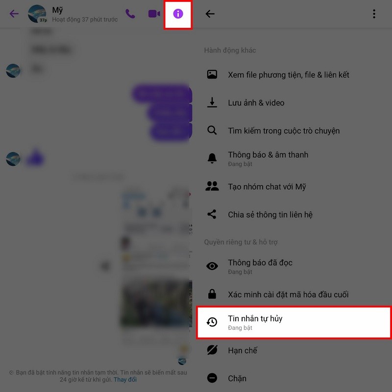 Cách bật chế độ tin nhắn tự hủy trên Messenger không phải ai cũng biết
