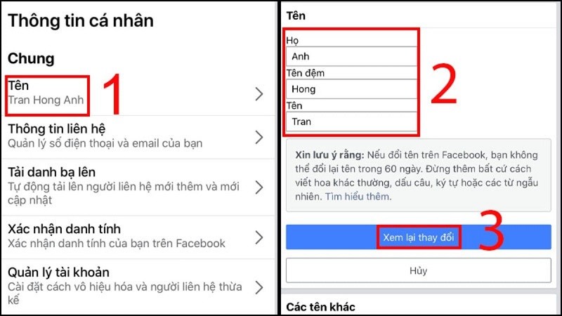 Hướng dẫn cách đổi tên Facebook đơn giản, nhanh chóng nhất