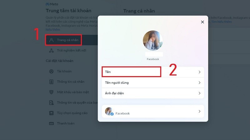 Hướng dẫn cách đổi tên Facebook đơn giản, nhanh chóng nhất