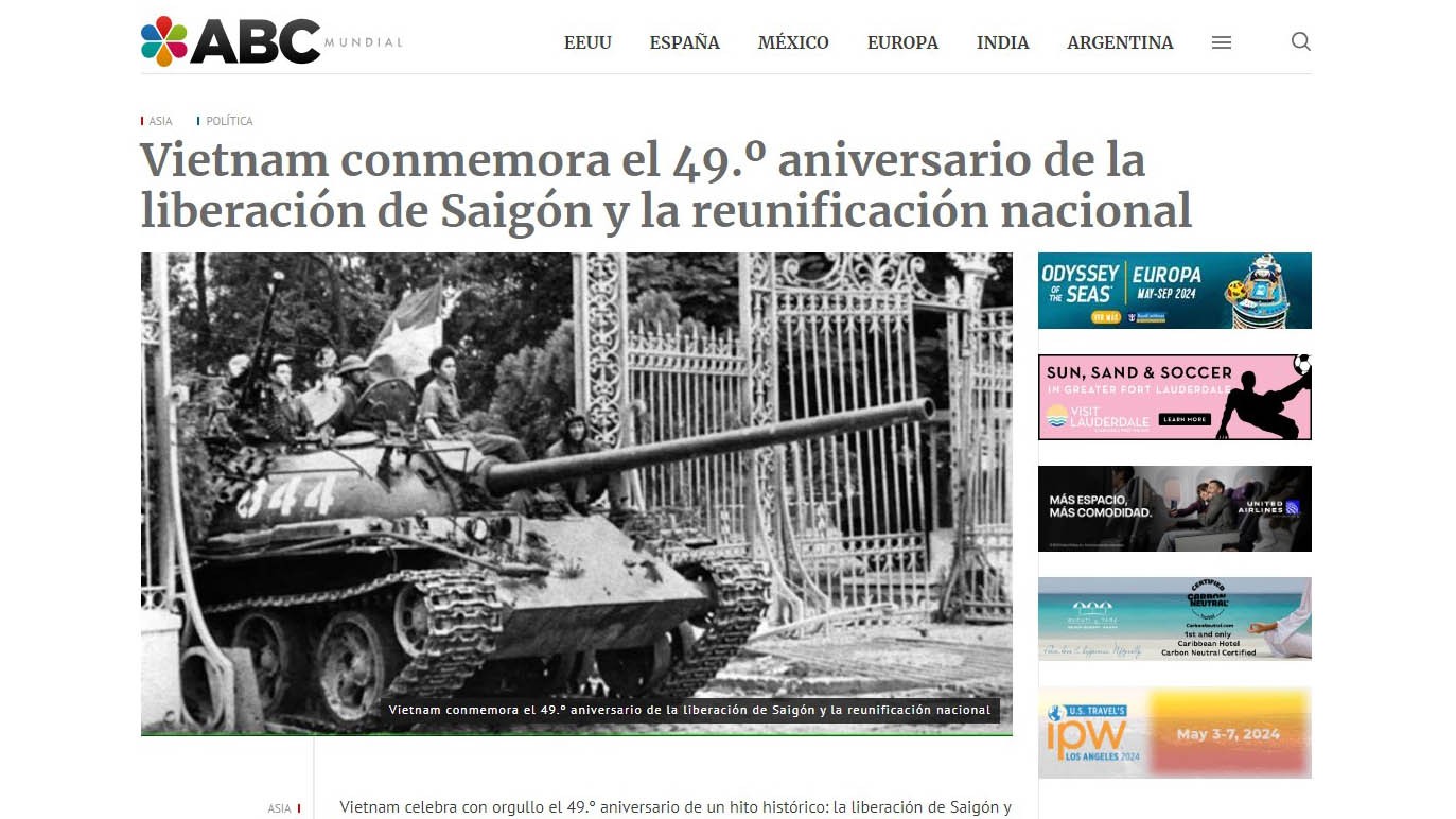 Học giả và báo chí Argentina ca ngợi, đưa tin đậm về Ngày thống nhất đất nước của Việt Nam