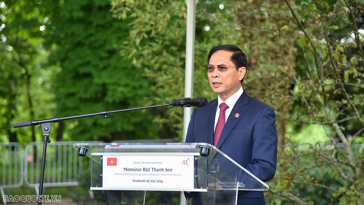 FM Bui Thanh Son pays tribute to President Ho Chi Minh in France