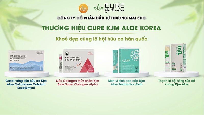 CURE KJM ALOE VIỆT NAM tự hoà nhận giải thưởng 'Sản phẩm vàng vì sức khoẻ cộng đồng' năm 2024