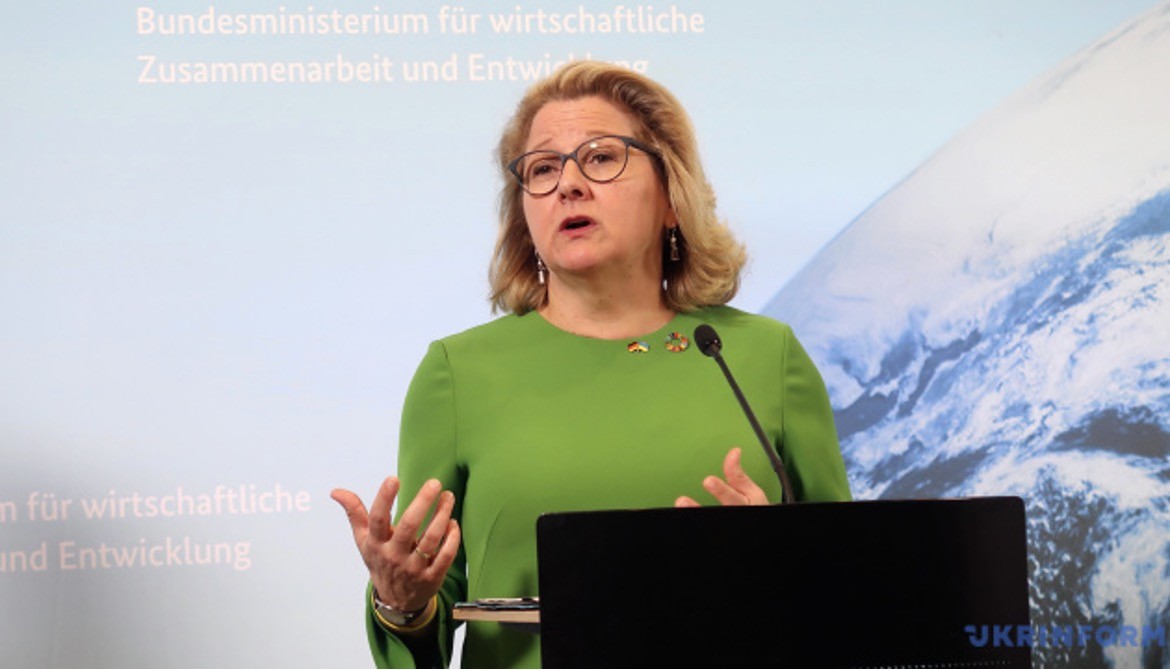Bộ trưởng Hợp tác và Phát triển Kinh tế Đức Svenja Schulze. (Nguồn: ukrinform)