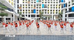 Đồng diễn dân vũ: Hoạt động ý nghĩa mừng 70 năm Chiến thắng Điện Biên Phủ