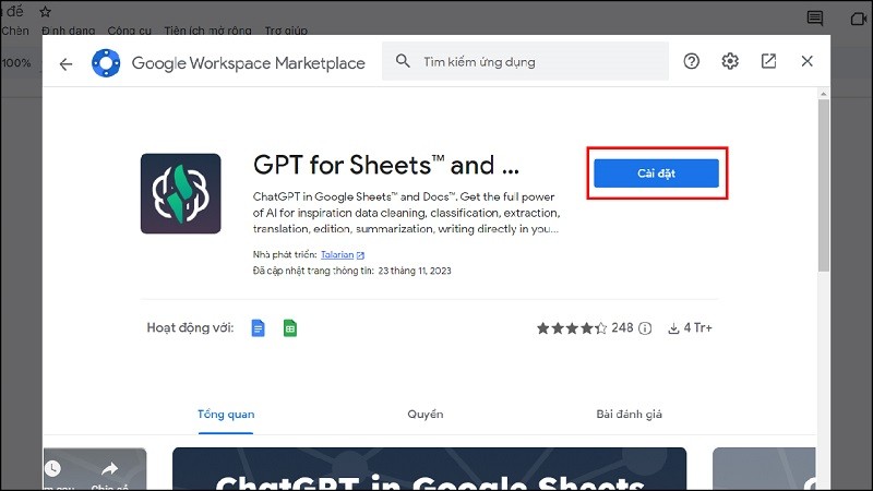 Cách tích hợp ChatGPT vào Google Docs giúp bạn sử dụng thuận tiện hơn