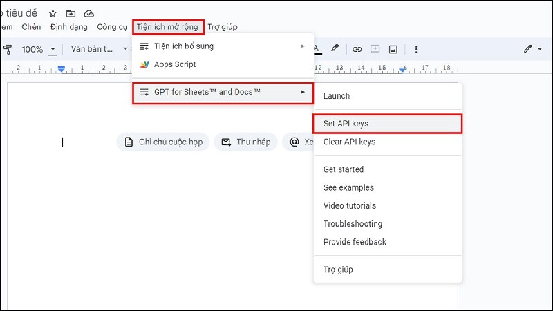 Cách tích hợp ChatGPT vào Google Docs giúp bạn sử dụng thuận tiện hơn