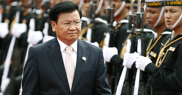 Chủ tịch nước Lào Thongloun Sisoulith chuẩn bị thăm Nga. (Nguồn: EPA)