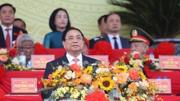 PM Pham Minh Chinh delivers speech at ceremony to mark 70th anniversary of Dien Bien Phu Victory