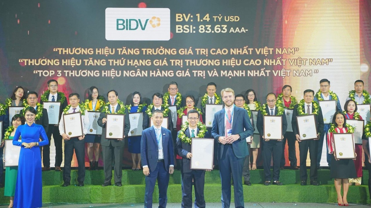 BIDV - Thương hiệu có tốc độ tăng trưởng  nhanh nhất Việt Nam