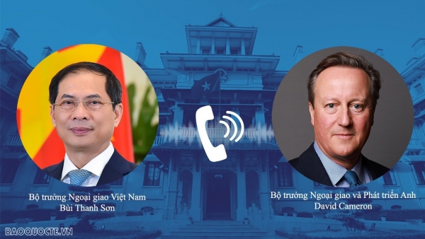 Vietnam, UK deepen strategic partnership: Foreign Ministerial phone talks