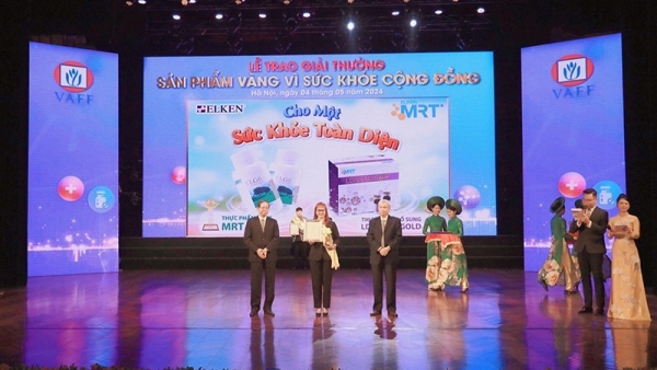 Elken Vietnam continues to be awarded the 'Golden Product Award for Community Health' in 2024