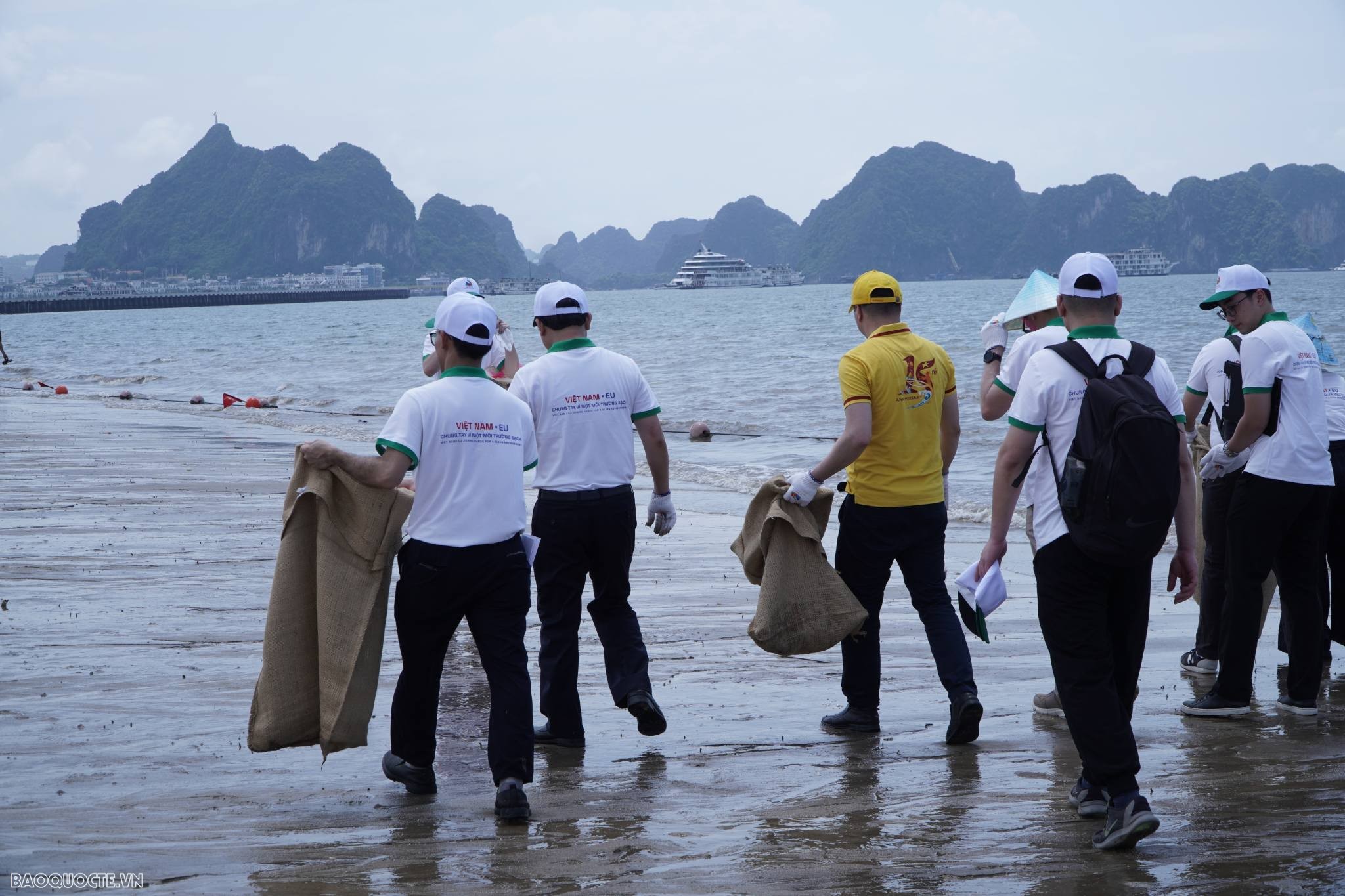Ngày châu Âu tại Việt Nam: Trăm người cùng nhau làm sạch môi trường biển
