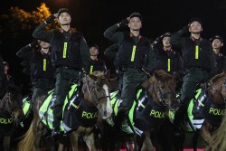 Khai mạc Lễ hội Làng Sen 2024: Mãn nhãn với màn biểu diễn của Đoàn Cảnh sát cơ động kỵ binh