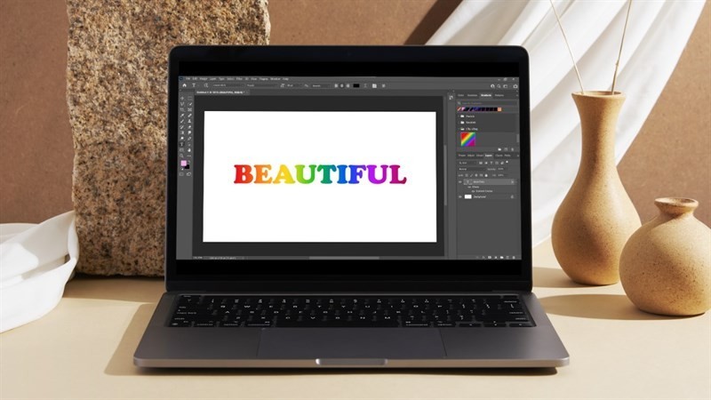 Dễ dàng tạo Gradient cầu vồng trong Photoshop