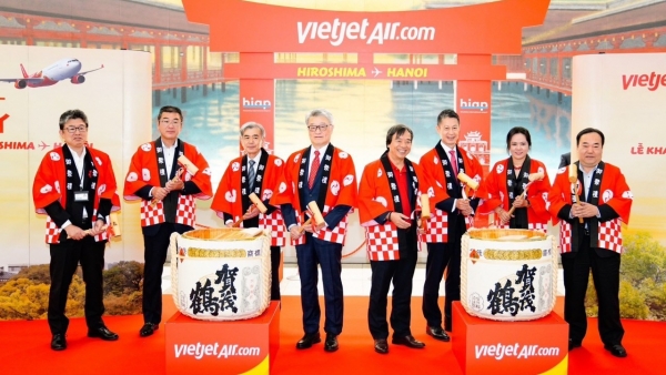 Vietjet launches its first direct route linking Hanoi, Hiroshima