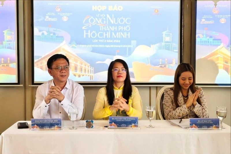 The HCM City Department of Tourism holds a press conference about the 2nd City River Festival.