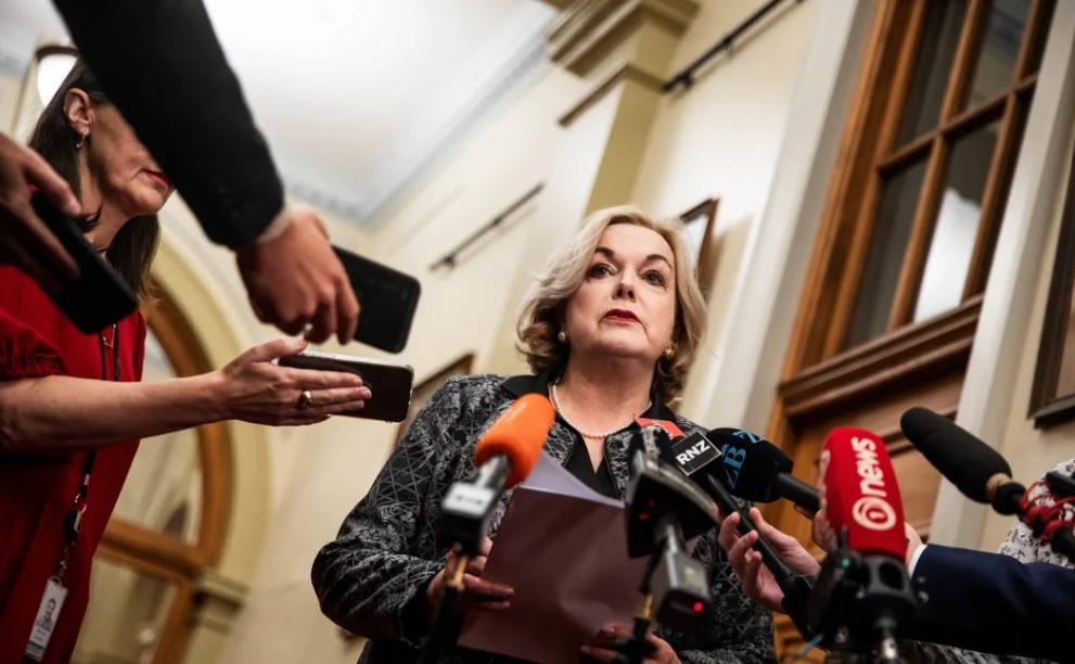 Bộ trưởng Quốc phòng New Zealand Judith Collins. (Nguồn: RNZ)