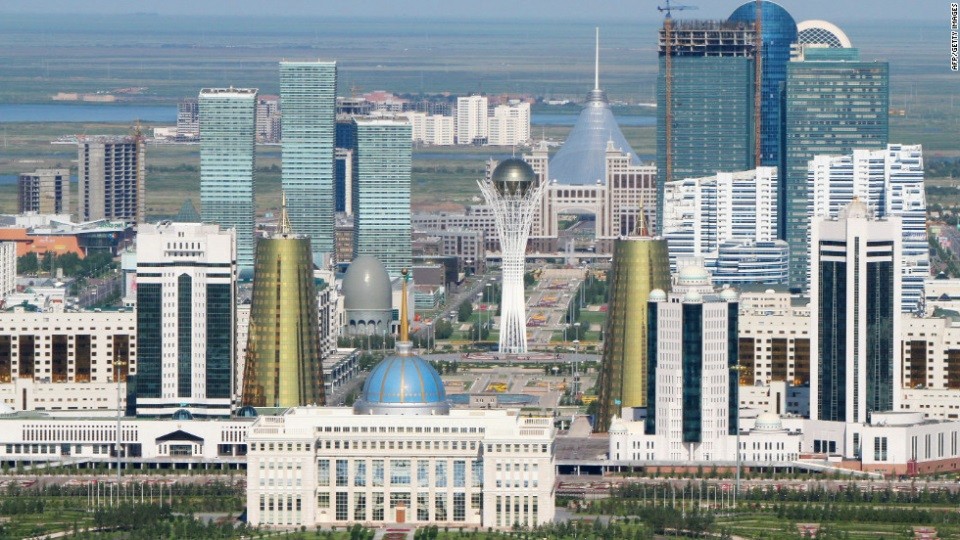 Quang cảnh Thủ đô Nur-Sultan, Kazakhstan. Ảnh: AP