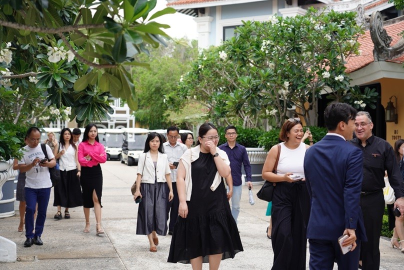 Đoàn cán bộ ngoại giao và báo chí nước ngoài thăm, khảo sát quần thể nghỉ dưỡng  của Tập đoàn Sun Group tại Phú Quốc