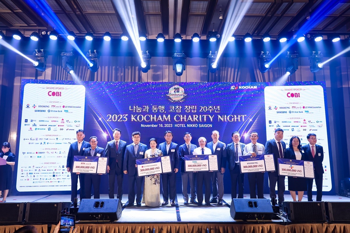 KOCHAM regularly carries out CSR (corporate social responsibility) activities. The 20th KOCHAM charity night 2023 pictures  (Photo: NVCC)