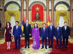 Quyền Chủ tịch nước Võ Thị Ánh Xuân tiếp Đại sứ các nước trình Quốc thư