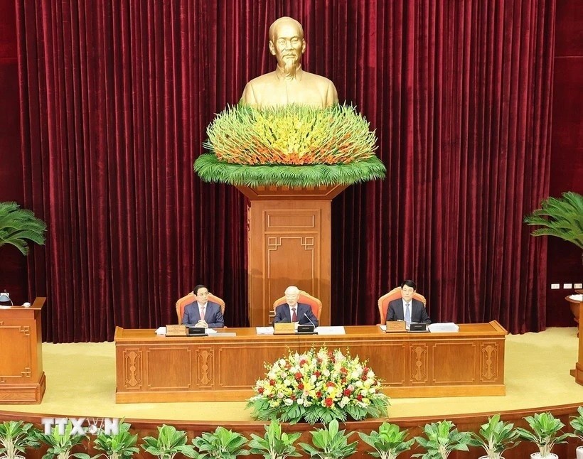First working day of 13th Party Central Committee's ninth plenum
