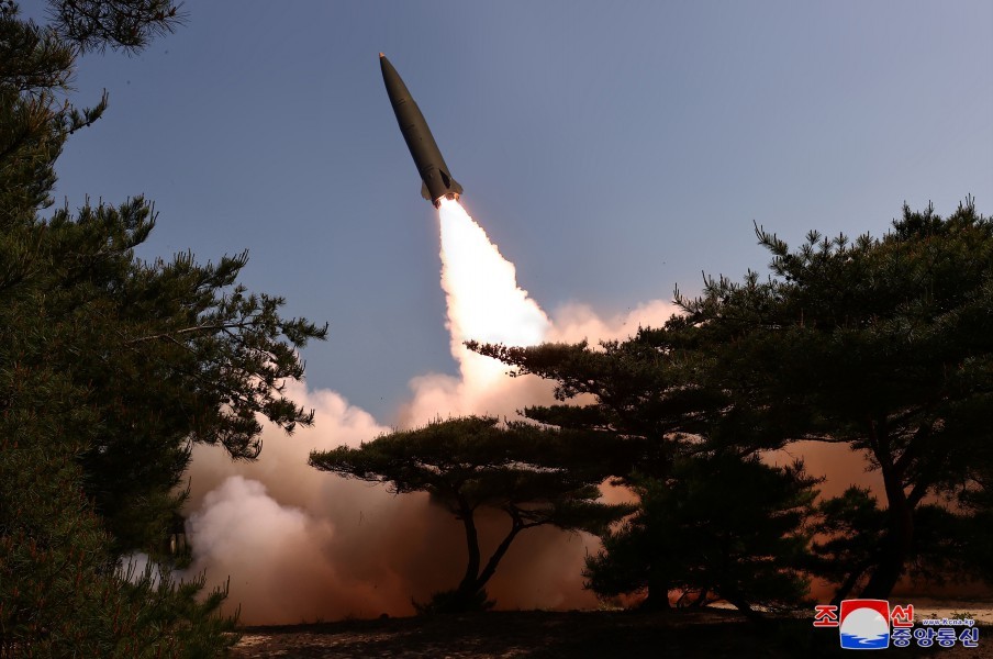 Triều Tiên tuyên bố phóng thử tên lửa đạn đạo chiến thuật bằng công nghệ dẫn đường mới Nguồn: KCNA