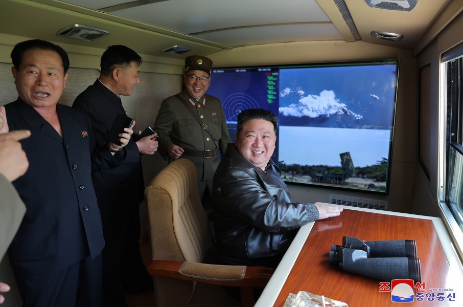 Triều Tiên tuyên bố phóng thử tên lửa đạn đạo chiến thuật bằng công nghệ dẫn đường mới Nguồn: KCNA